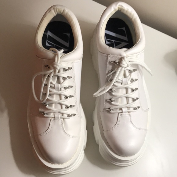 Zara Chunky Platform Shoe Size 9 - Picture 4 of 8